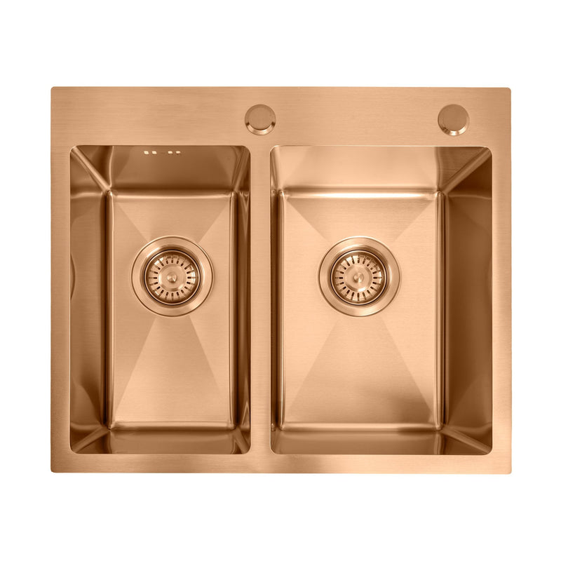 Chiuvetă inox Toby BRUSH COPPER