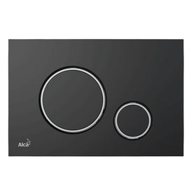 Clapeta de actionare, AlcaPlast, negru-mat/cromat-lucios