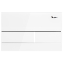 Clapeta pentru rezervor incastrat K011A-Q Rea T White Glass