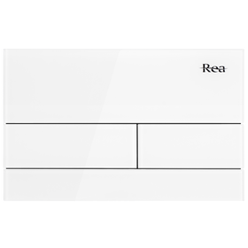 Clapeta pentru rezervor incastrat K011A-Q Rea T White Glass