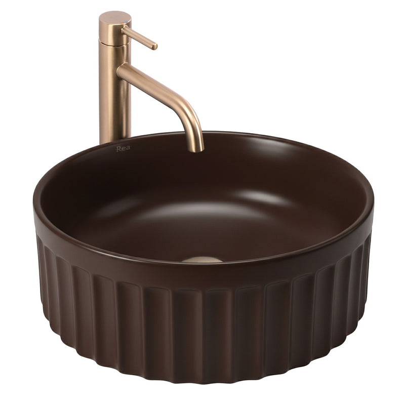 Lavoar pe blat DUO Espresso Matt