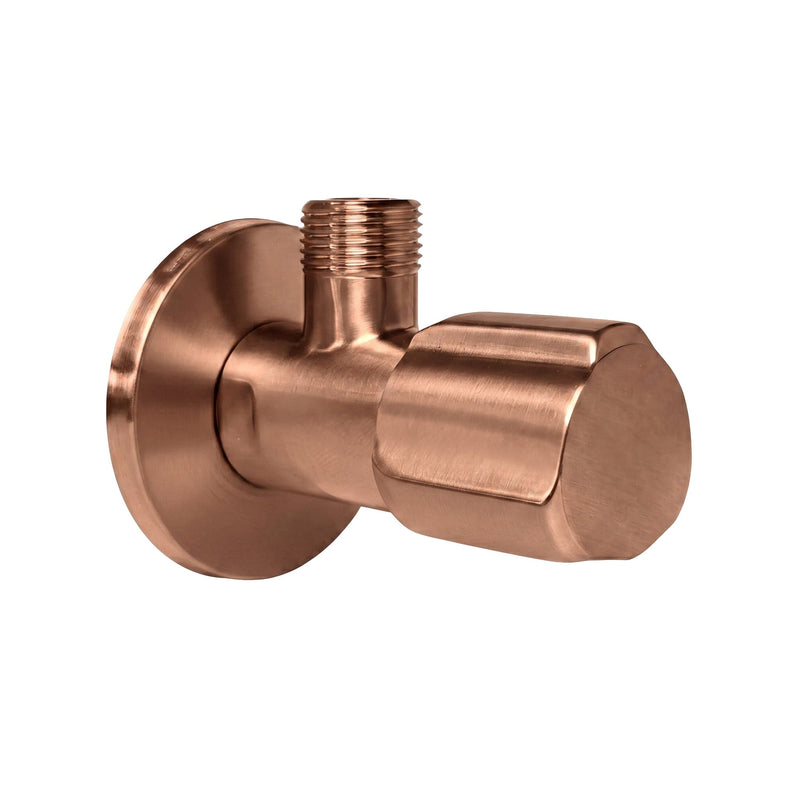 Robinet colțar 02 1/2" x 3/8" Brush Copper - Inox - Cupru periat | SanitarePro