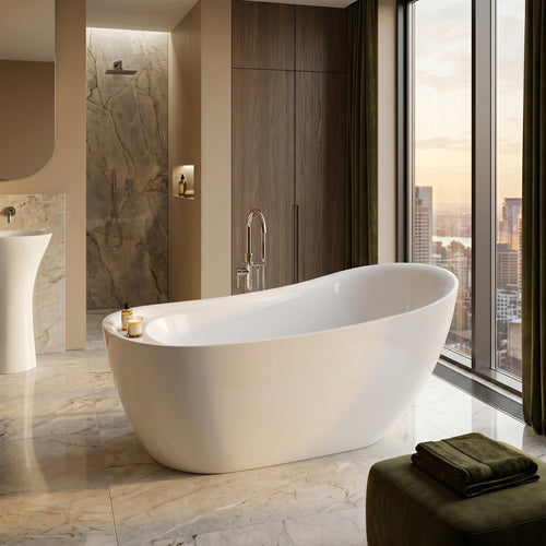 Cadă freestanding Rea Orte 170 - Acrilic - Alb | SanitarePro