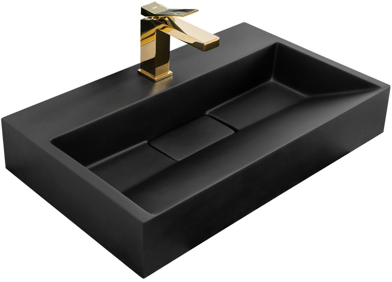 GOYA BLACK MAT 60CM LAVOAR DIN CONGLOMERAT
