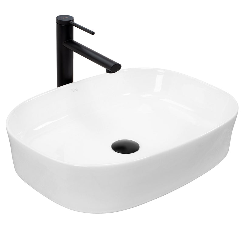 Lavoar ceramic pentru blat Rea Angie