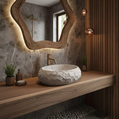 Lavoar pe blat Mika Beige
