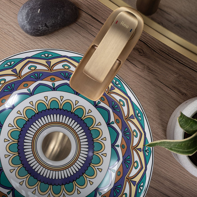 Lavoar pe blat Rea Aztec - Ceramică sanitară - Model | SanitarePro