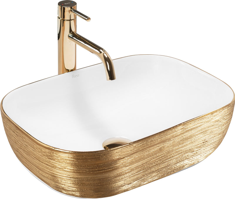 Lavoar pe blat Rea Belinda White GOLD BRUSH