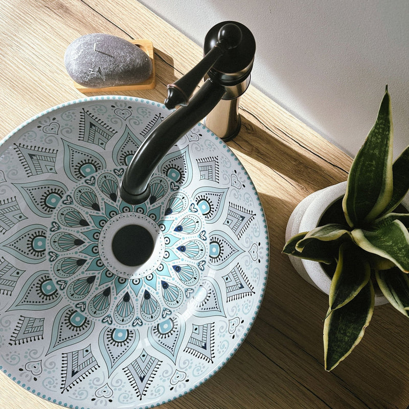 Lavoar pe blat Rea Mandala - Ceramică sanitară - Model | SanitarePro