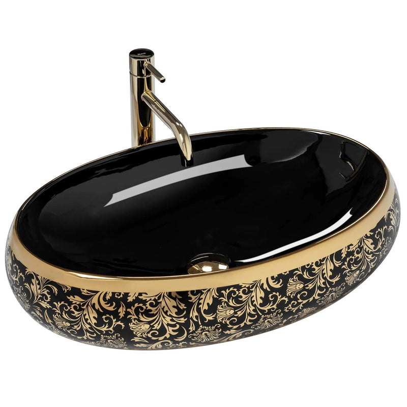 Lavoar pe blat Rea Meryl Black / Gold