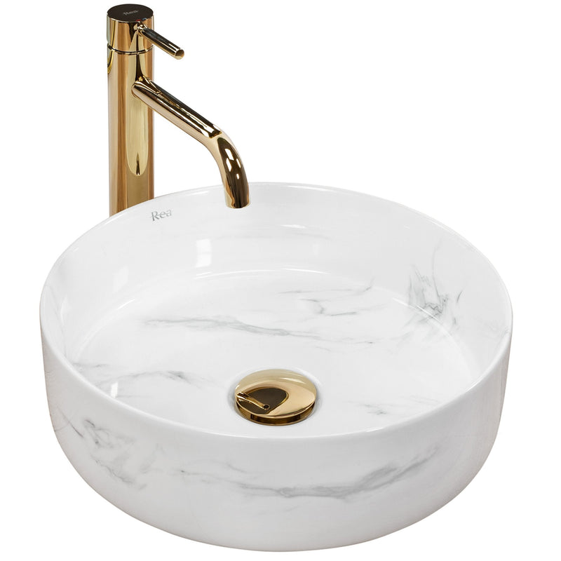 Lavoar pe blat Rea Sami Nature Marble