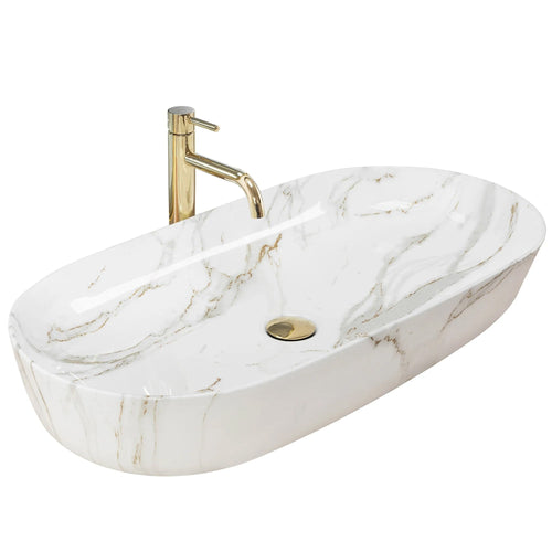 Lavoarul REA CLEO 81 Shiny Aiax din ceramică