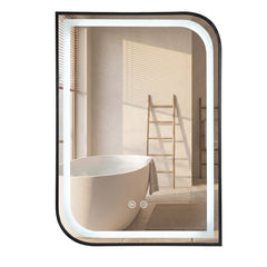 Oglindă LED ZONE 80X60 BLACK