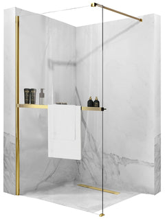 Panou de duș Rea Aero Gold N 110 Walk In + EVO