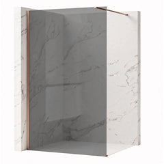 Paravan de dus Rea Flexi Grey / Brush Copper 80