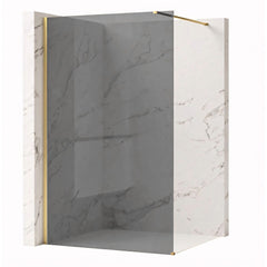 Paravan de dus Rea Flexi Grey / Brush Gold 110