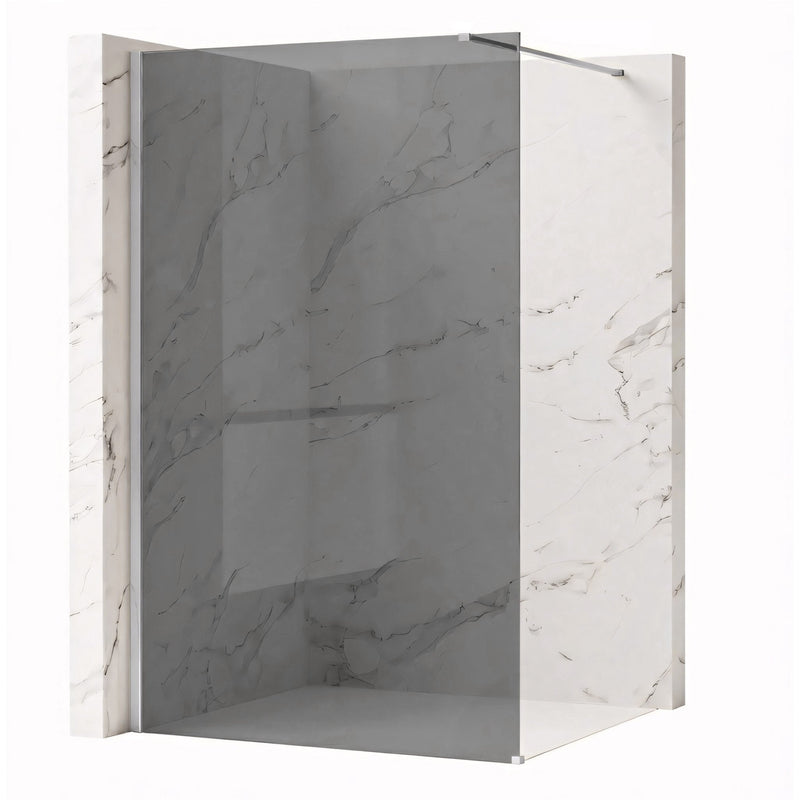 Paravan de dus Rea Flexi Grey / Chrome 80