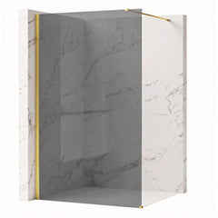 Paravan de dus Rea Flexi Grey / Gold 140