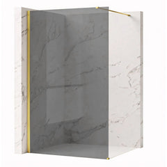 Paravan de dus Rea Flexi Grey / Gold 80
