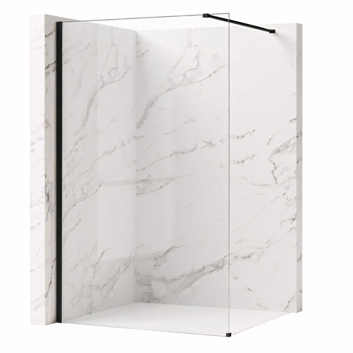 Paravan de dus Rea Flexi Transparent / Black 70
