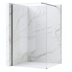 Paravan de dus Rea Flexi Transparent / Titan 130