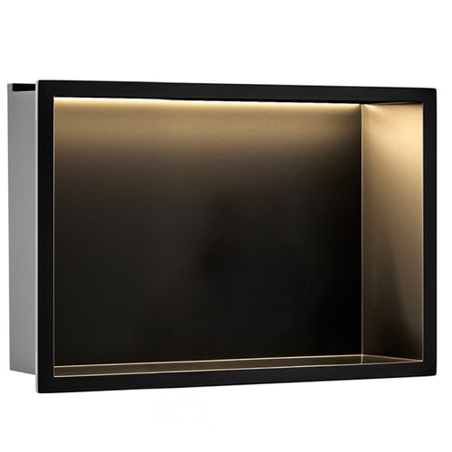 RAFT BAIE INCASTRAT PERETE LED 30x45 black