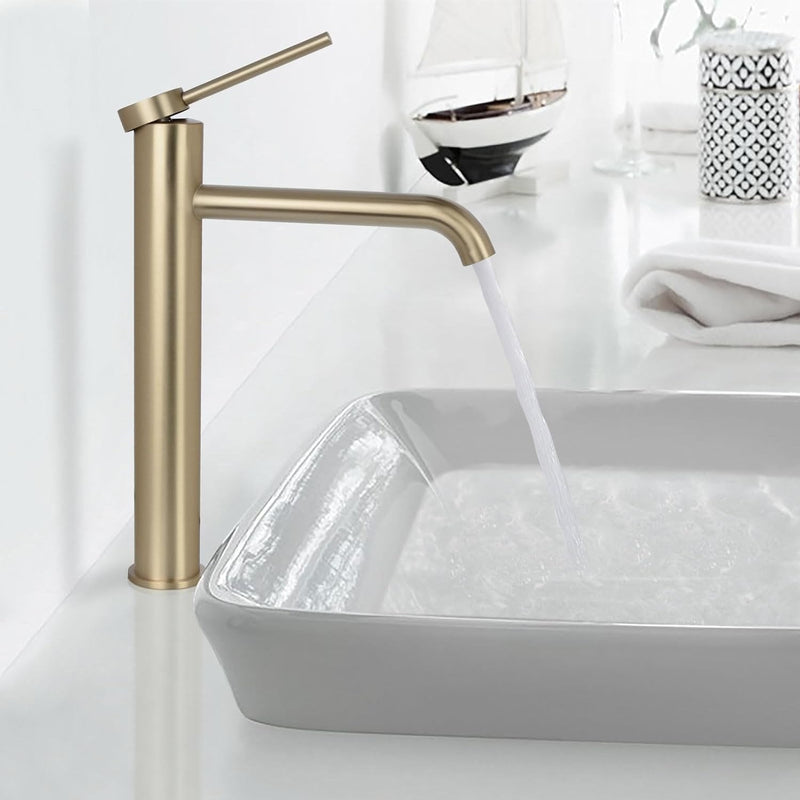 Robinet pentru lavoar Rea CLIF GOLD BRUSH - detaliu
