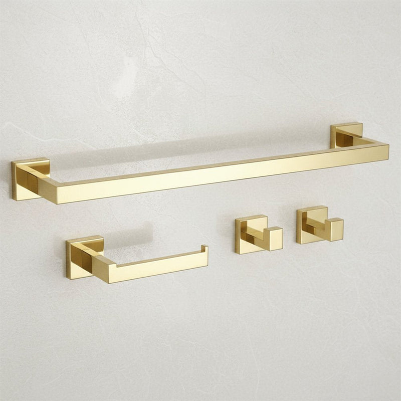Set accesorii pentru baie Rio Gold 4 piese