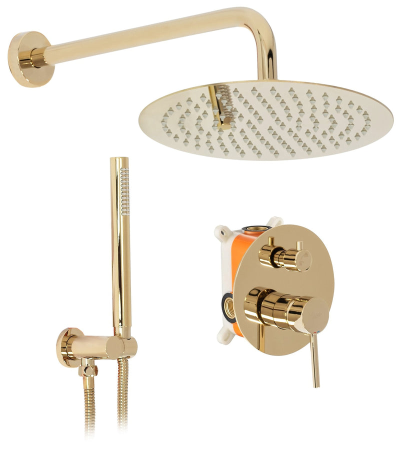 Set de dus incastrabil Rea Lungo L. Gold Auriu + BOX