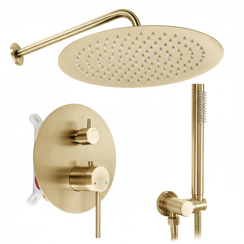 Set de dus incastrat Rea Foss Clif Brush Gold + BOX