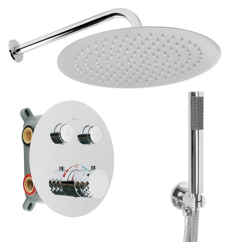Set de dus incastrat Rea Lungo Diamond Chrom + BOX
