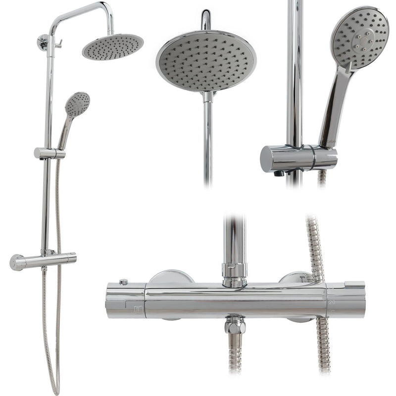 Set dus cu termostat CALANI DAYTON CHROME