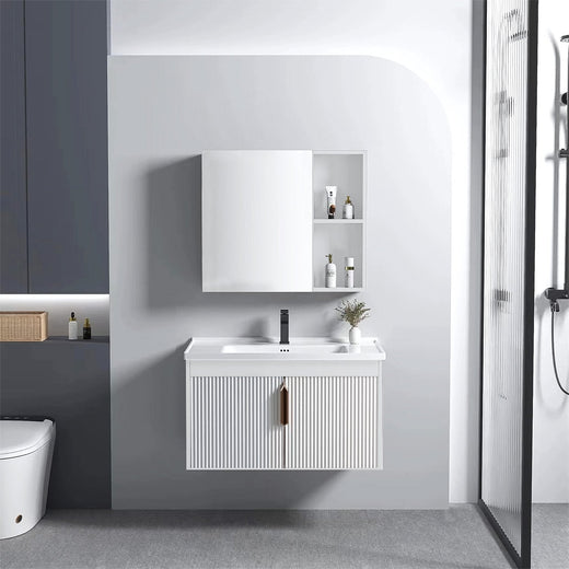 Set mobilier de baie cu lavoar Astor 60cm White