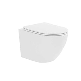 Set vas WC suspendat Fluminia, Ricci Tornado, spălare cu vârtej, 36 x 49 cm, alb